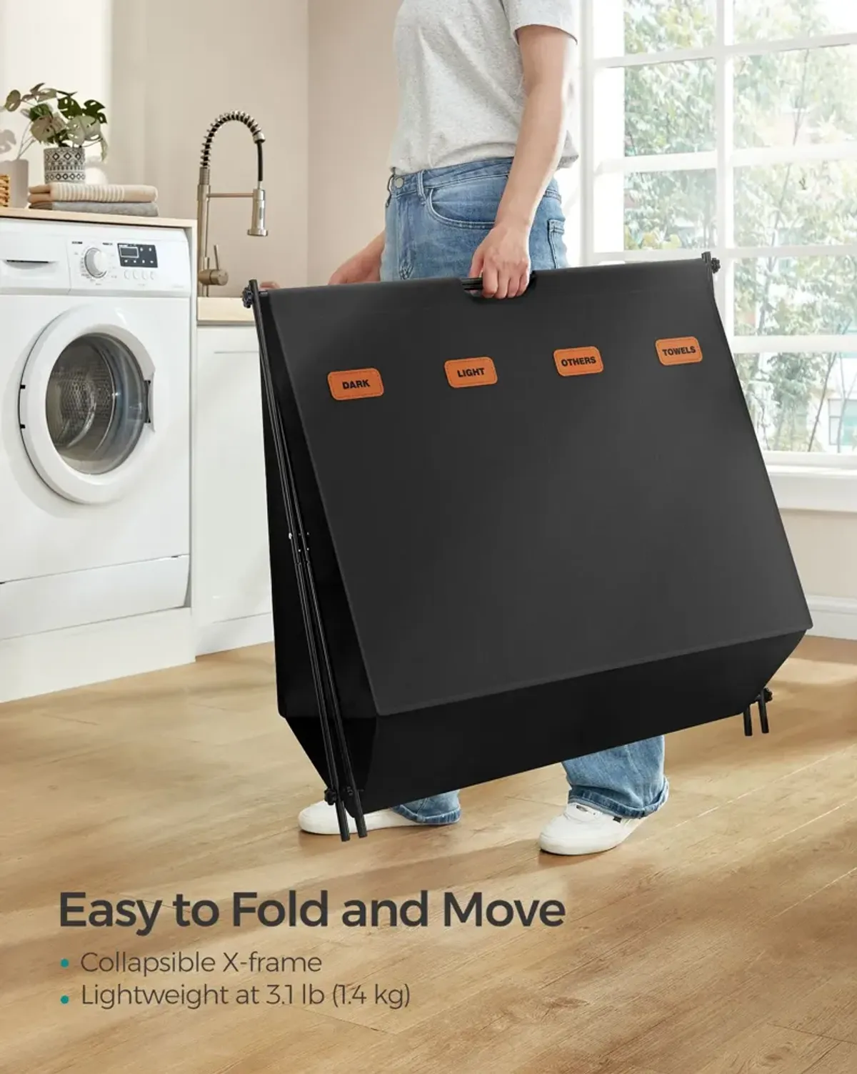 Collapsible Laundry Hamper and Basket – Stylish and Convenient Storage Solution