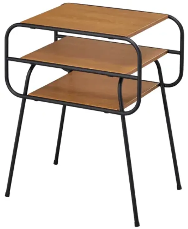 ACME Kaseko Accent Table, Oak & Black