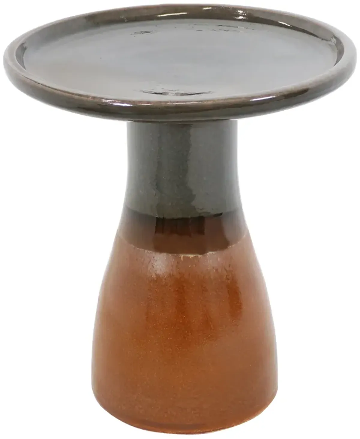 Sunnydaze Subtle Transitions Ceramic Bird Bath - 18.5 in