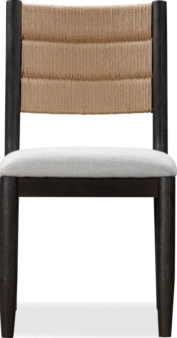 Rockport Danish Cord Dining Chair in Yin - Set of 2