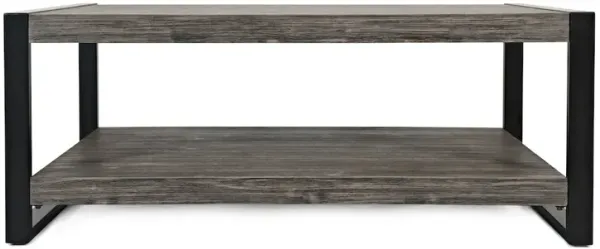 Jofran Pinnacle Modern Loft Iron and Wood Coffee Table
