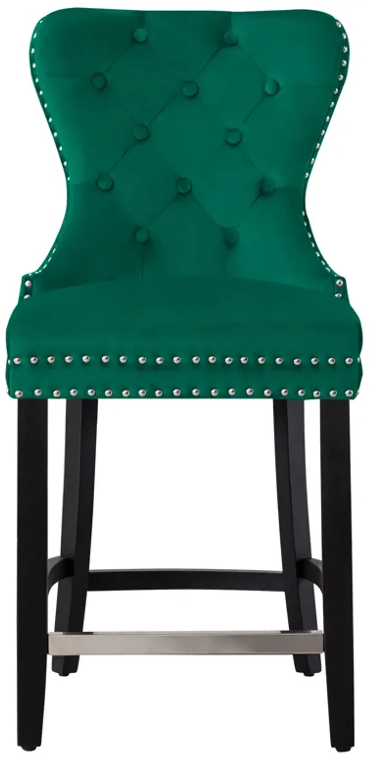 WestinTrends 24" Tufted Velvet Counter Stool