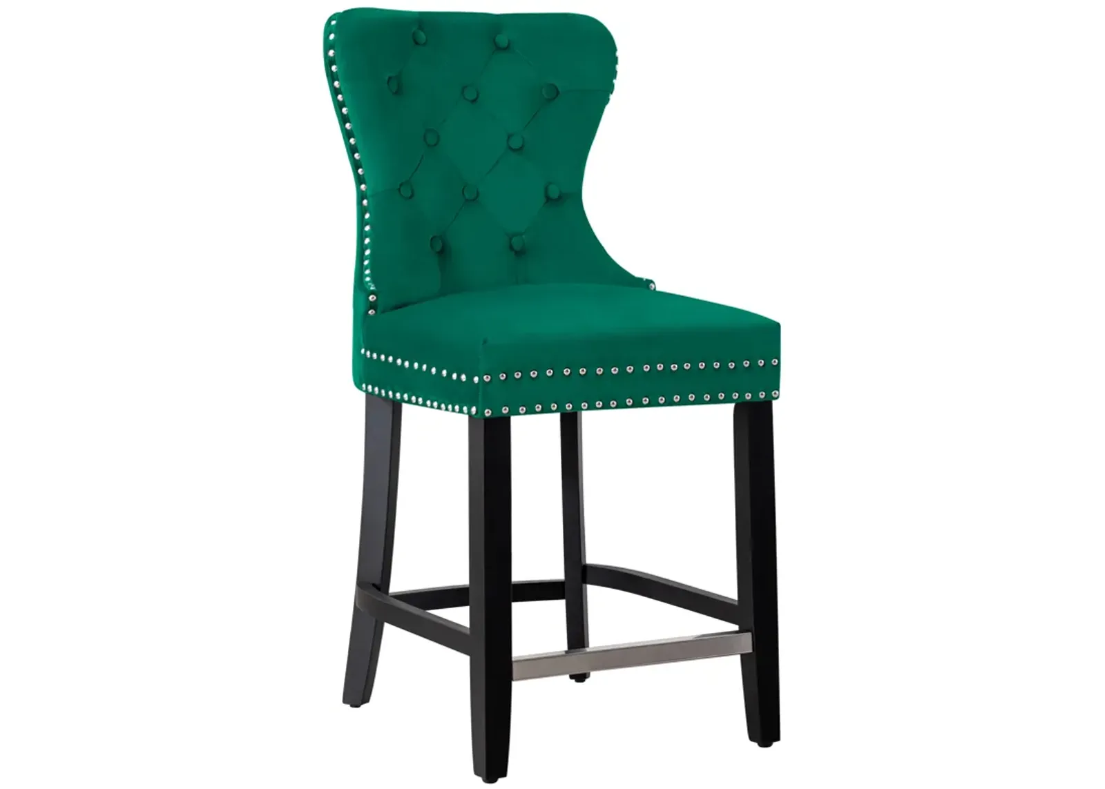 WestinTrends 24" Tufted Velvet Counter Stool