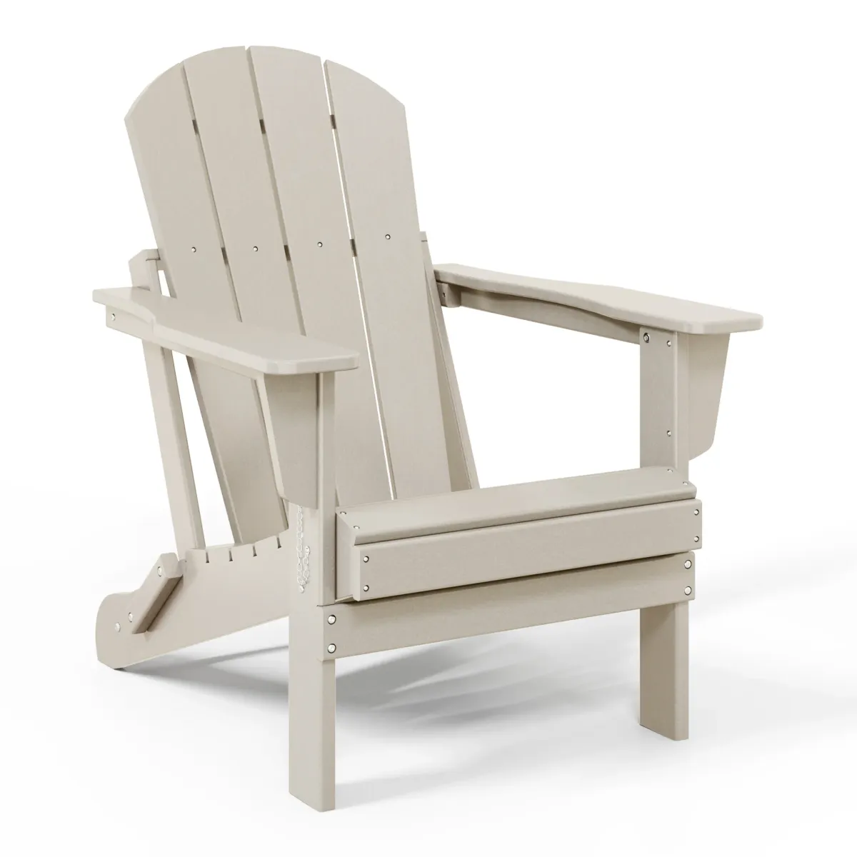 WestinTrends HDPE Outdoor Patio Folding Poly Adirondack Chair