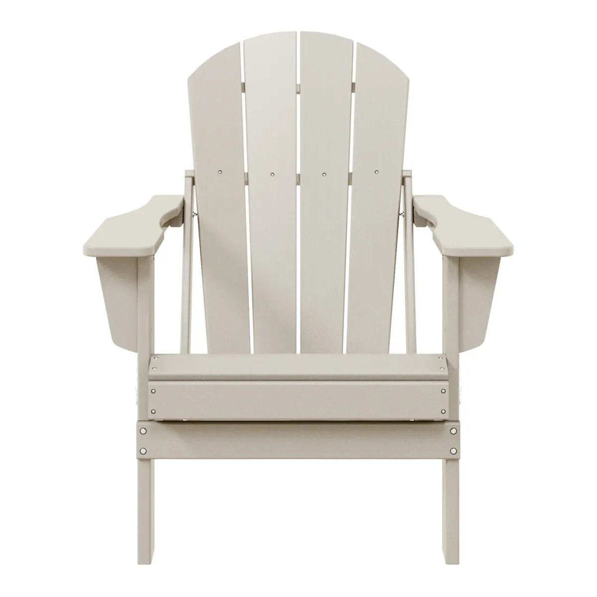 WestinTrends HDPE Outdoor Patio Folding Poly Adirondack Chair