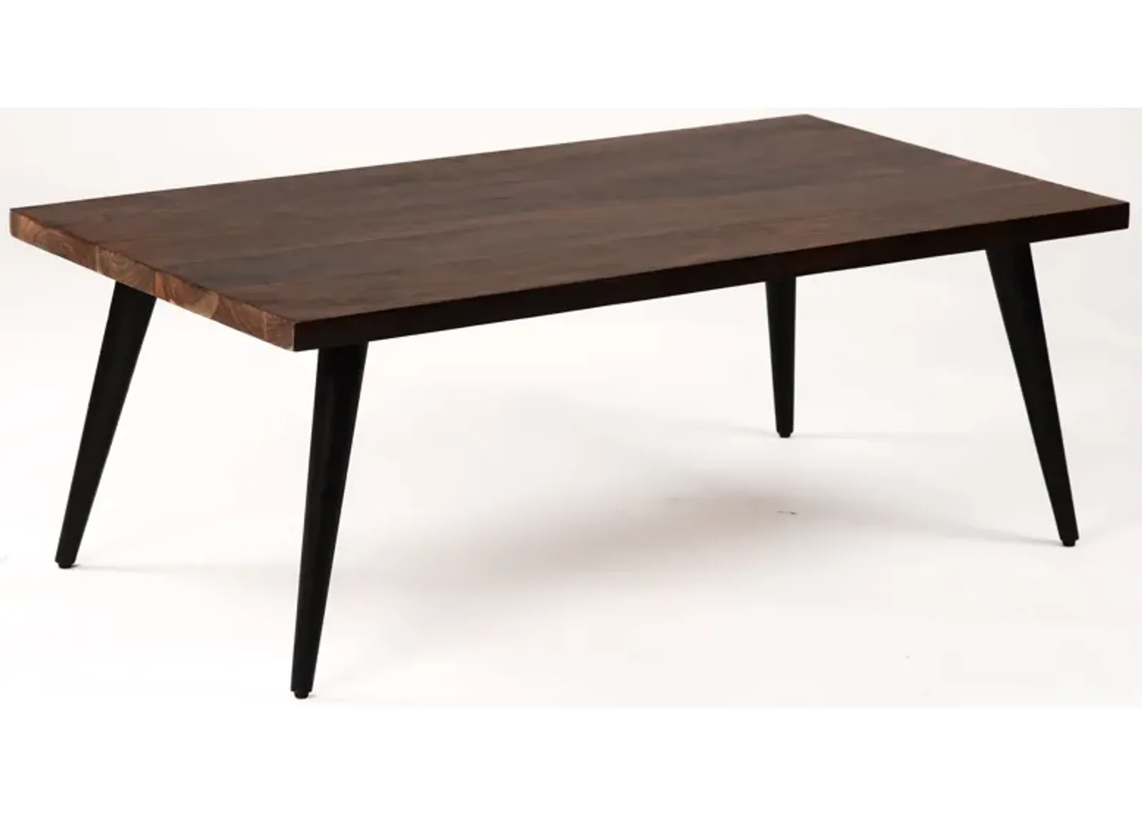 Handmade Eco-Friendly Vintage Acacia Wood & Iron Natural Black Rectangle Table 50"x26"x18" From BBH Homes