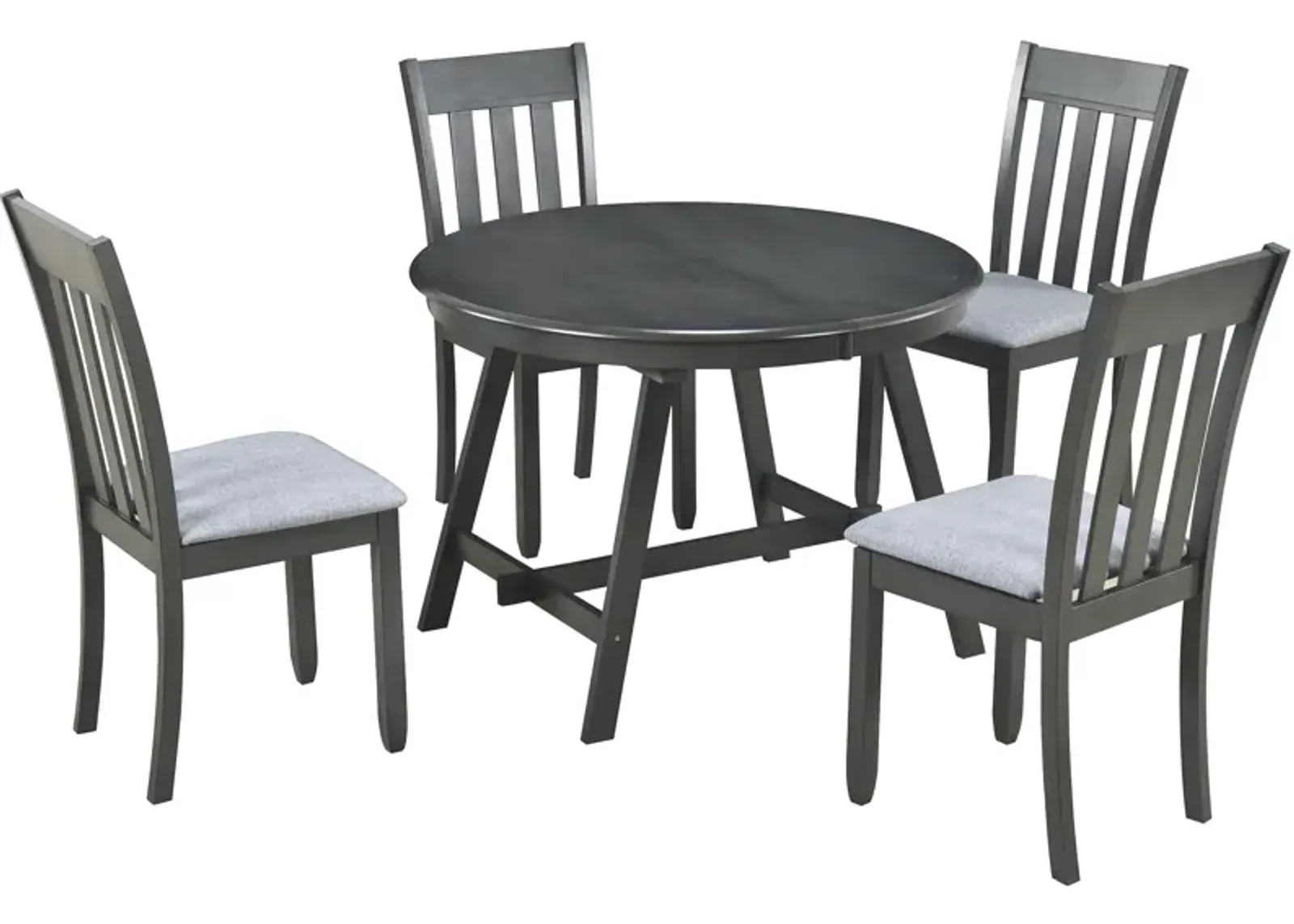 5-Piece Wood Dining Table Set