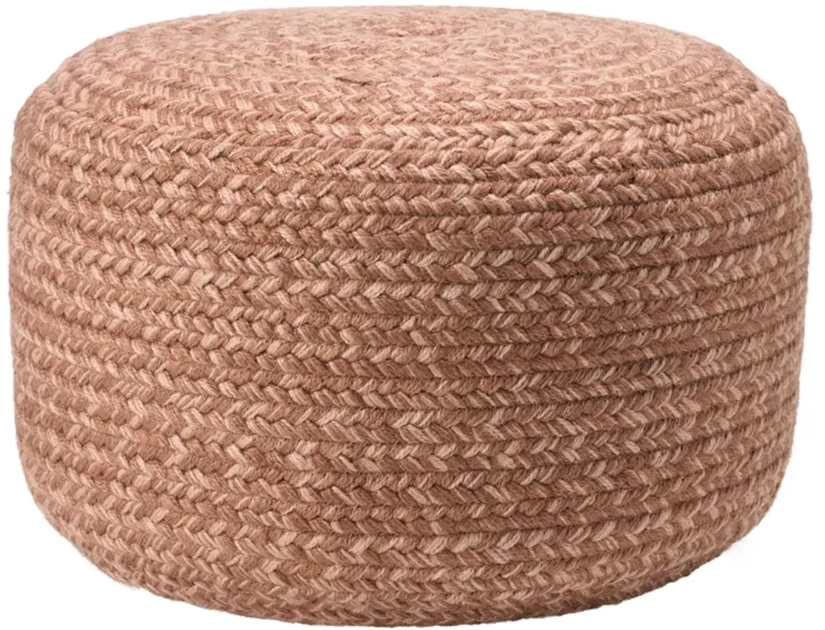 Saba Solar Pouf in Toasted Almond