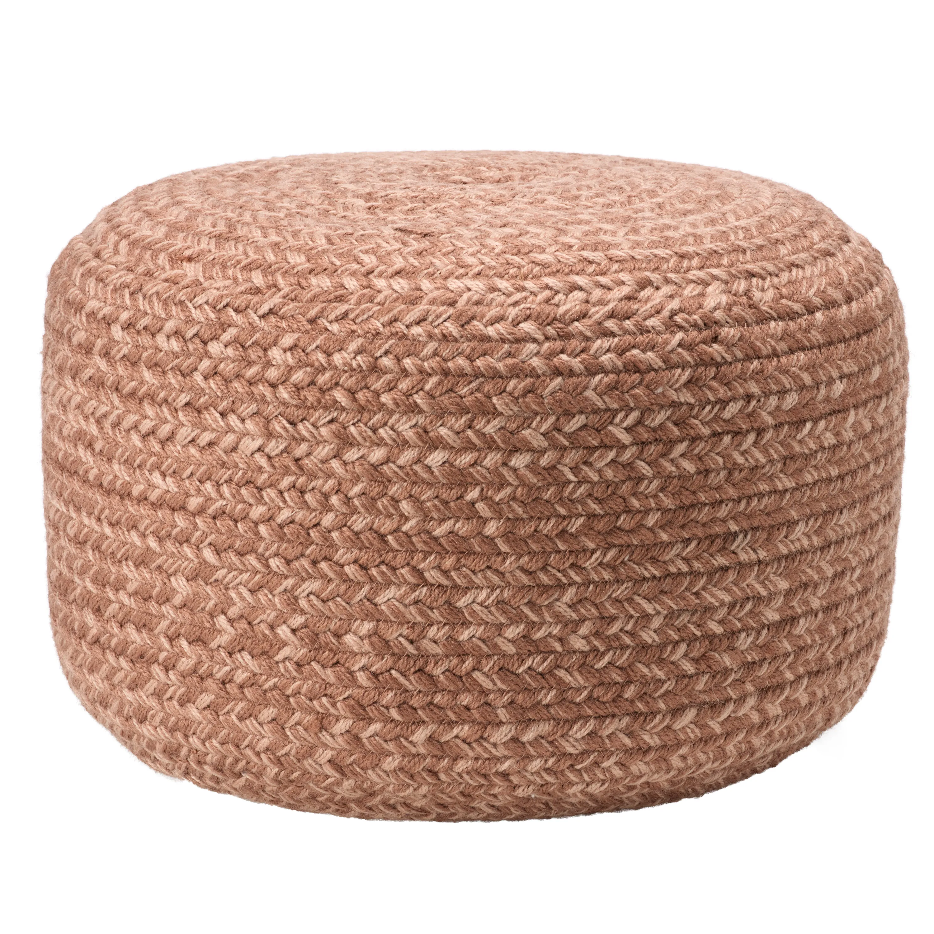 Saba Solar Pouf in Toasted Almond