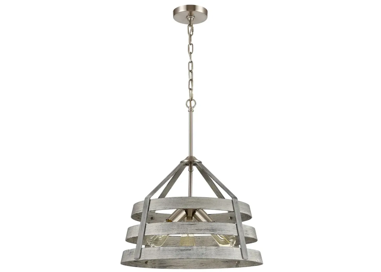 Brigantine 18'' Wide 3-Light Grey Chandelier