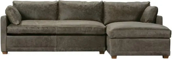 Sylvie 2-Piece Leather Sectional