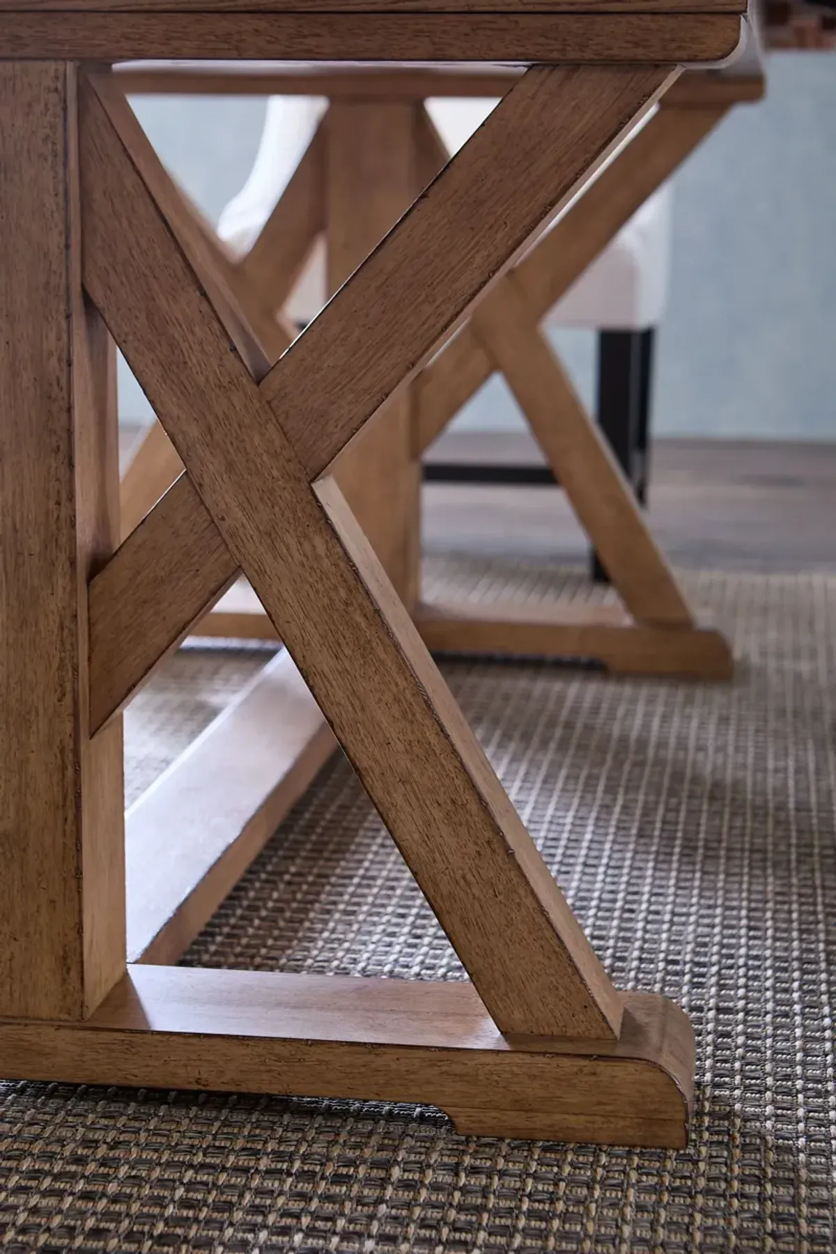 82" Trestle Dining Table