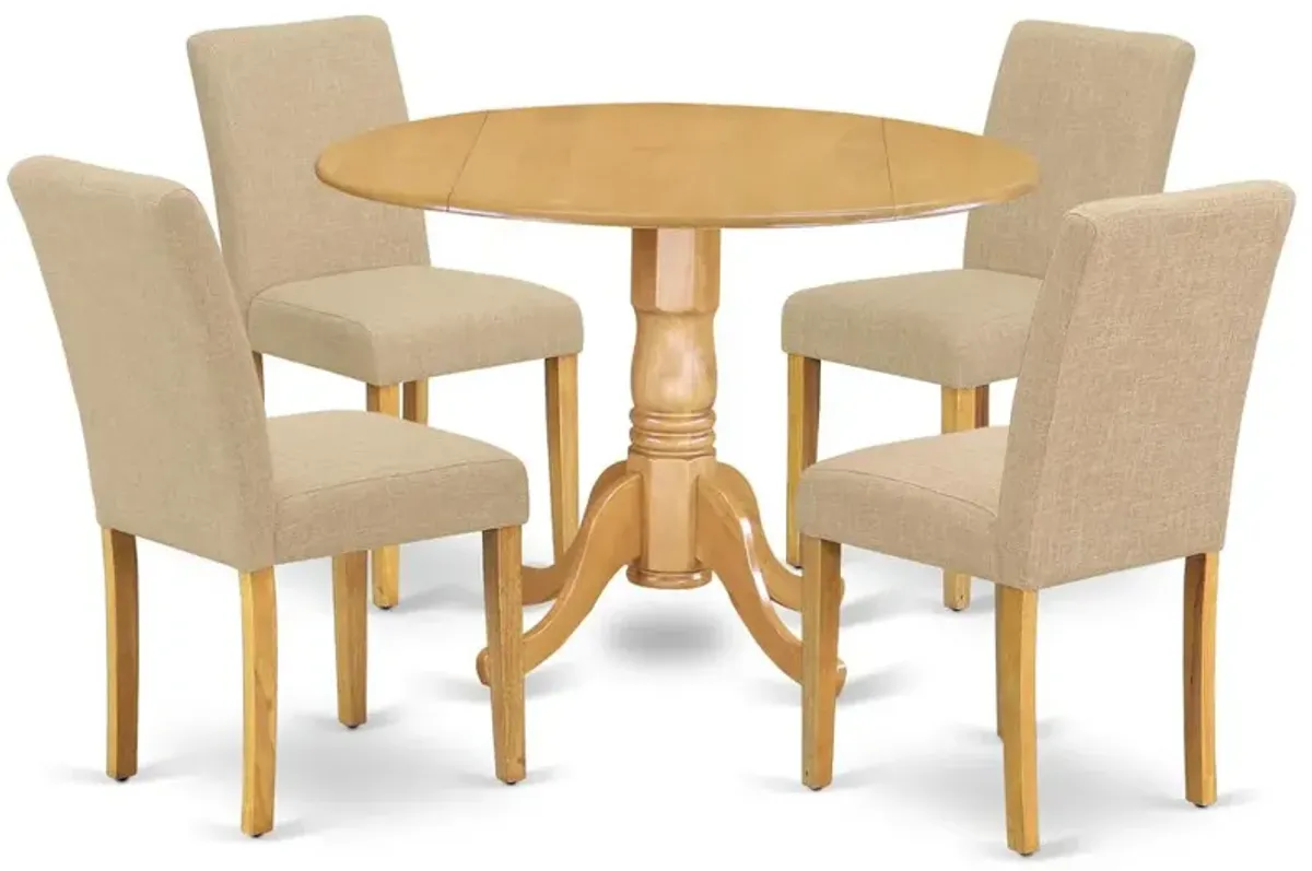 Dining Room Set Oak, DLAB5-OAK-04