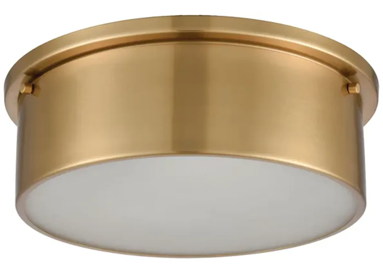 Simpson 14'' Wide 3-Light Gold Flush Mount