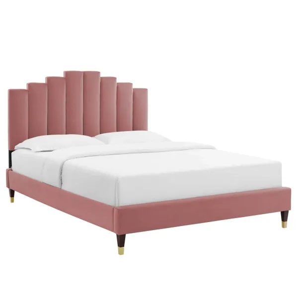 Modway - Elise King Performance Velvet Platform Bed