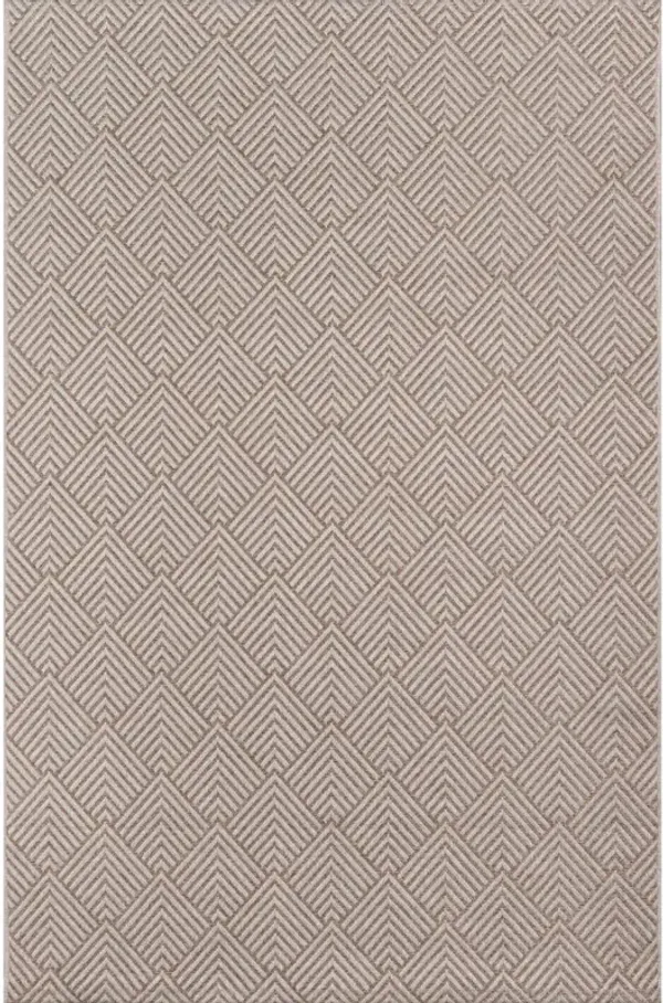 Momeni Contemporary Runner Area Rug, Beige, 2'7 X 7'6 Runner