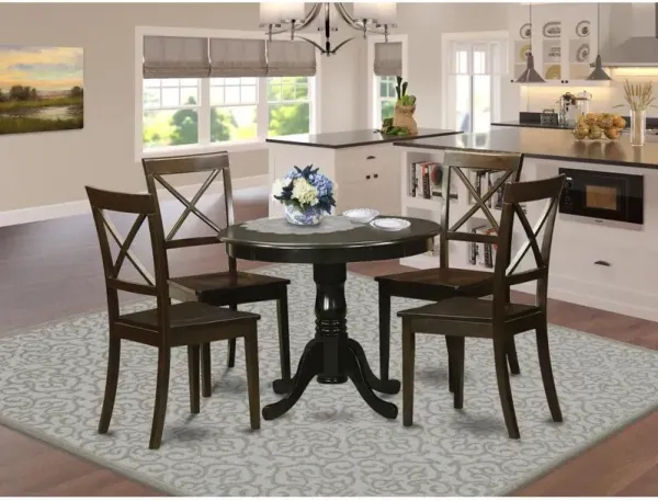 5 PC Kitchen nook Dining set-Kitchen Table and 4 Chairs