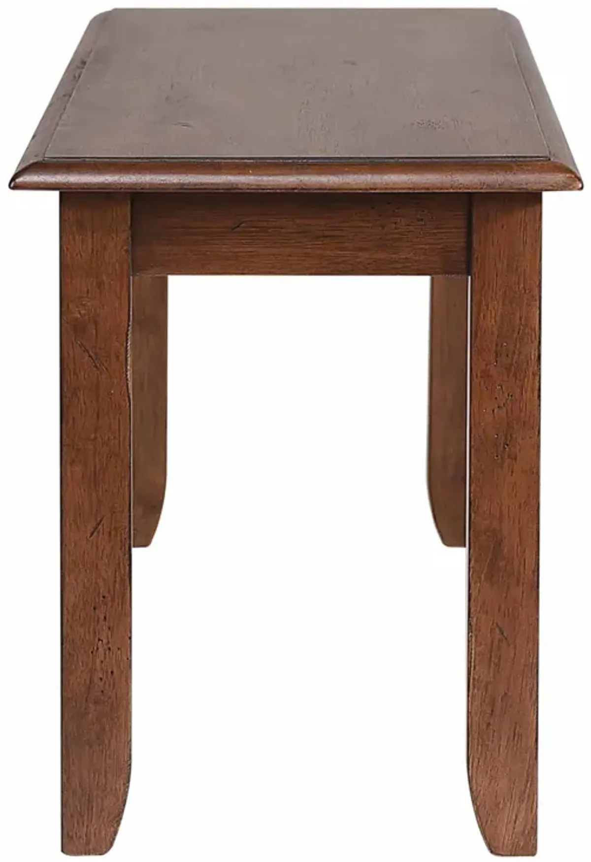 Simply Brook Amish Brown Dining Bench 18 in. X 42 in. X 14 in.