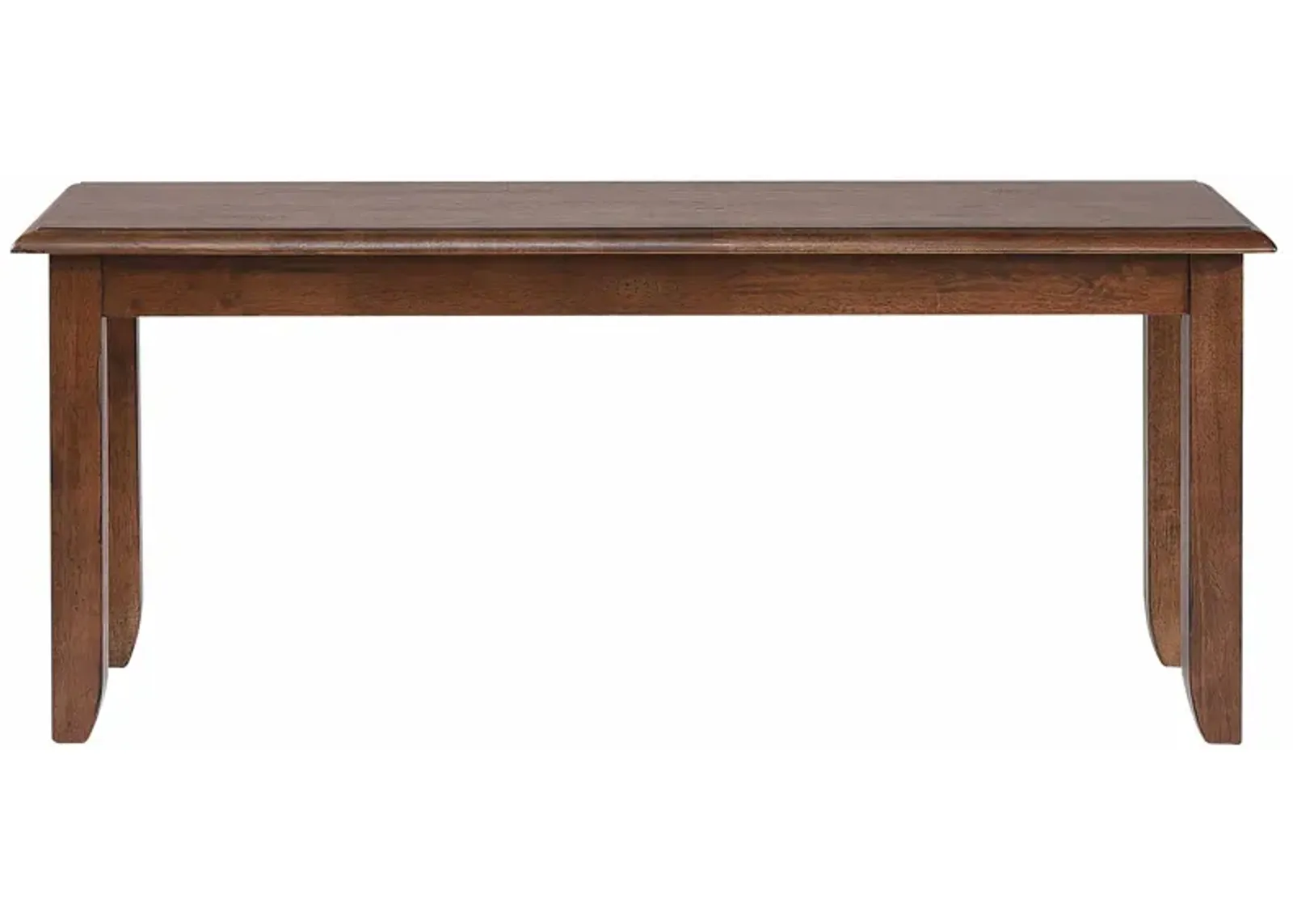 Simply Brook Amish Brown Dining Bench 18 in. X 42 in. X 14 in.