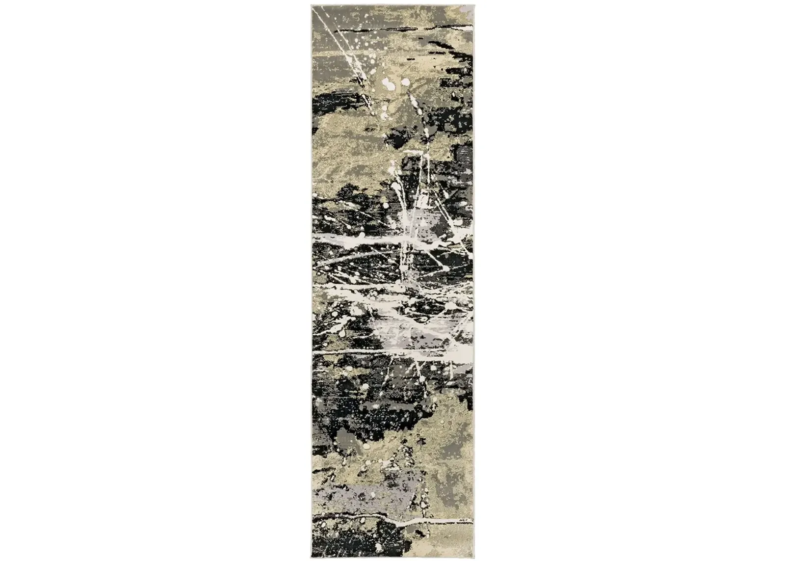 Bowen 2'3" x 7'6" Black Rug