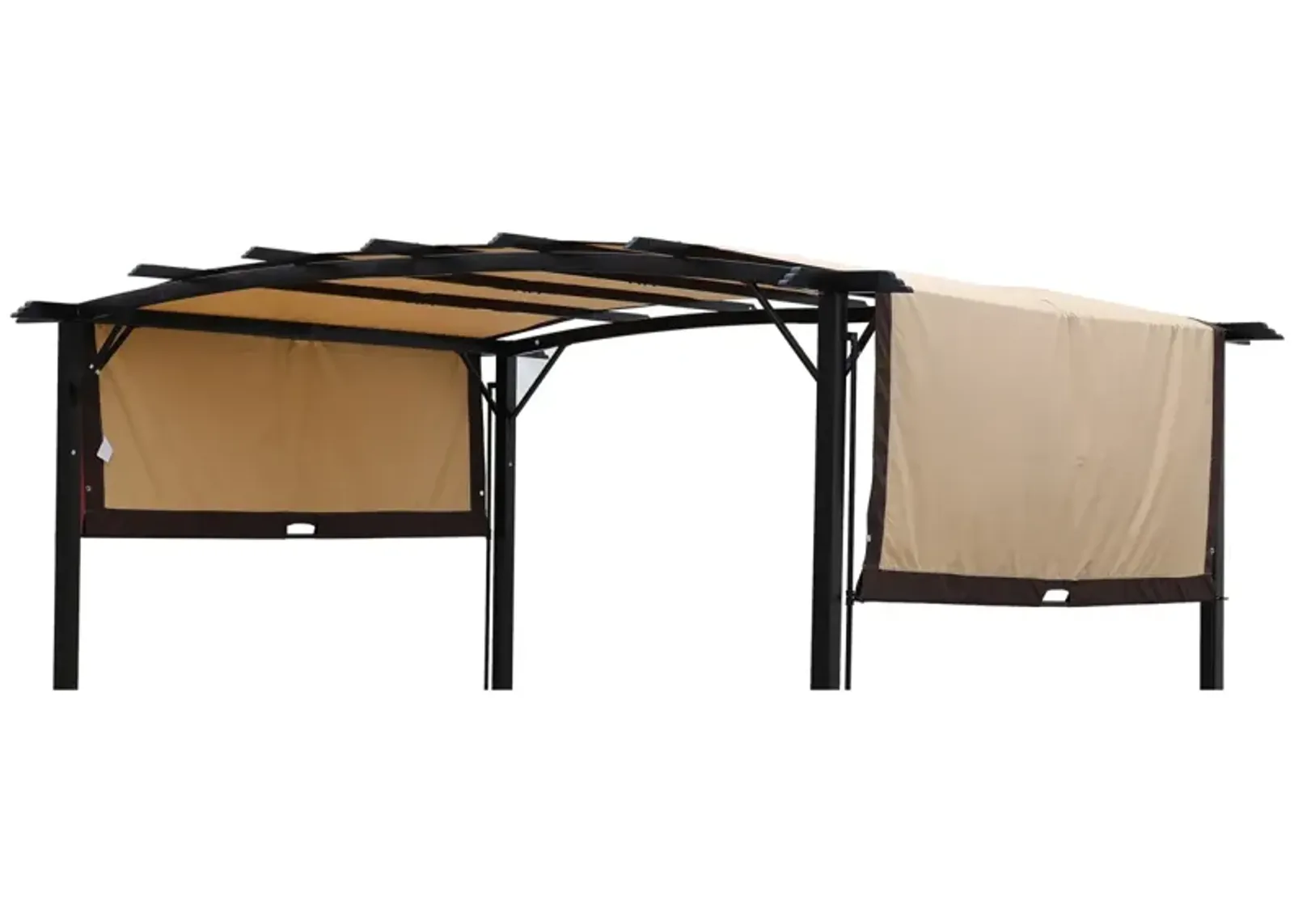 Universal Canopy Cover Replacement For 12x9 FT Curved Outdoor Pergola Structure