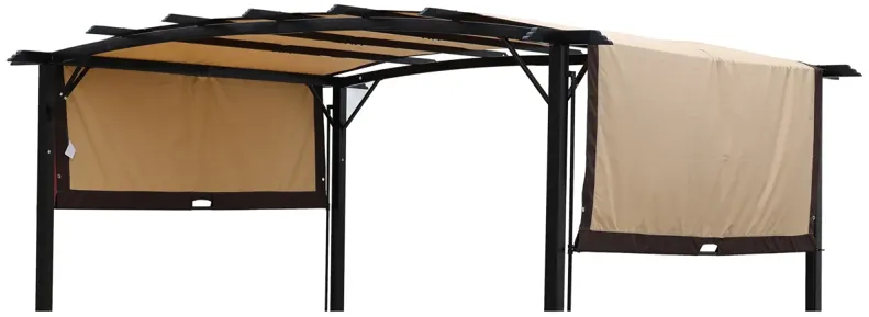 Universal Canopy Cover Replacement For 12x9 FT Curved Outdoor Pergola Structure