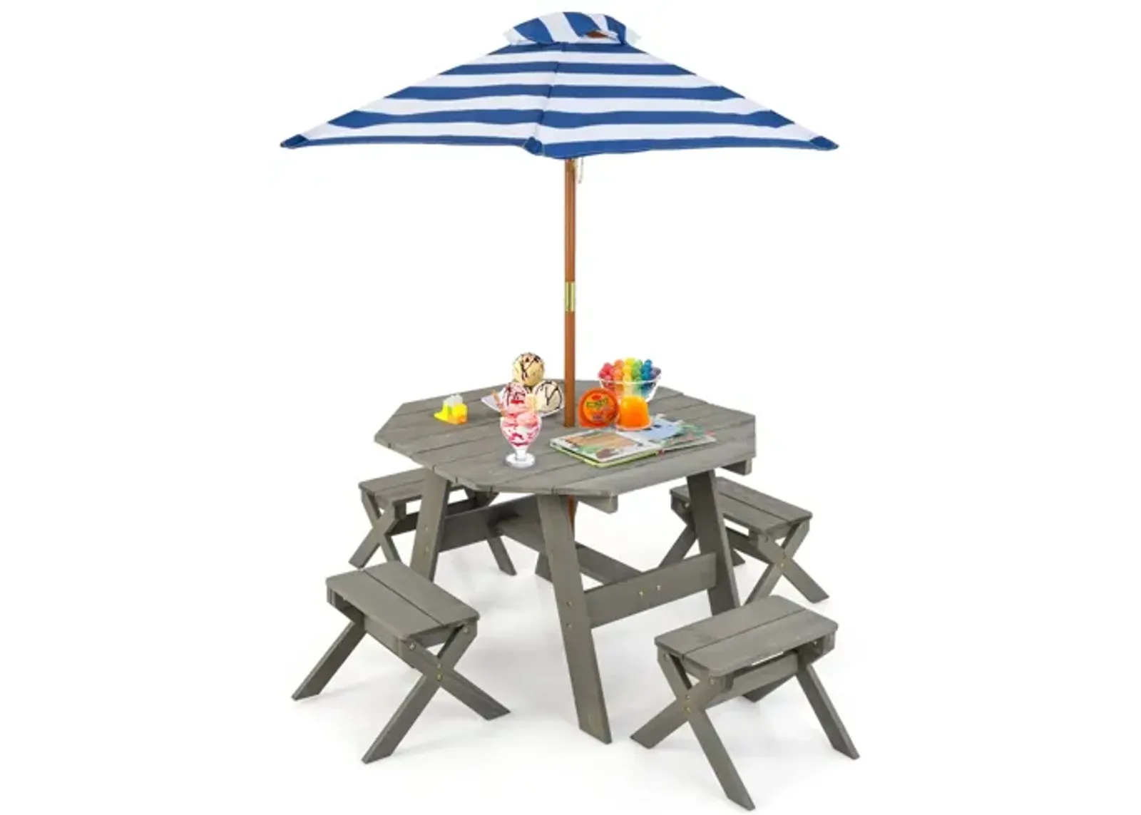 Kids Wooden Table Set – Child-Sized Furniture for Play, Study, and Activities