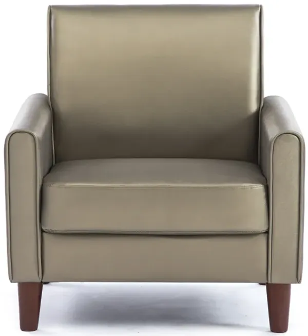 Single Sofa Chair For Bedroom Living Room With Four Wooden Legs