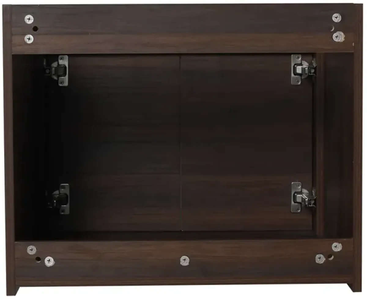 24 Inch Bathroom Cabinet with Sink, Soft Close Doors