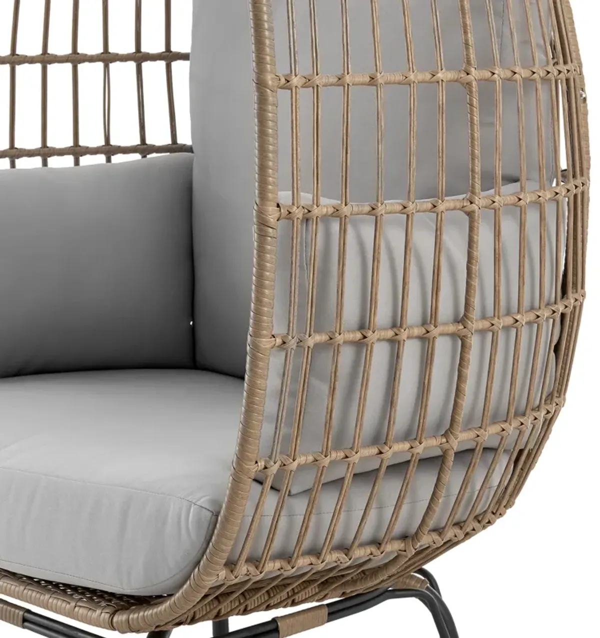 Spezia Gray Patio Egg Chair