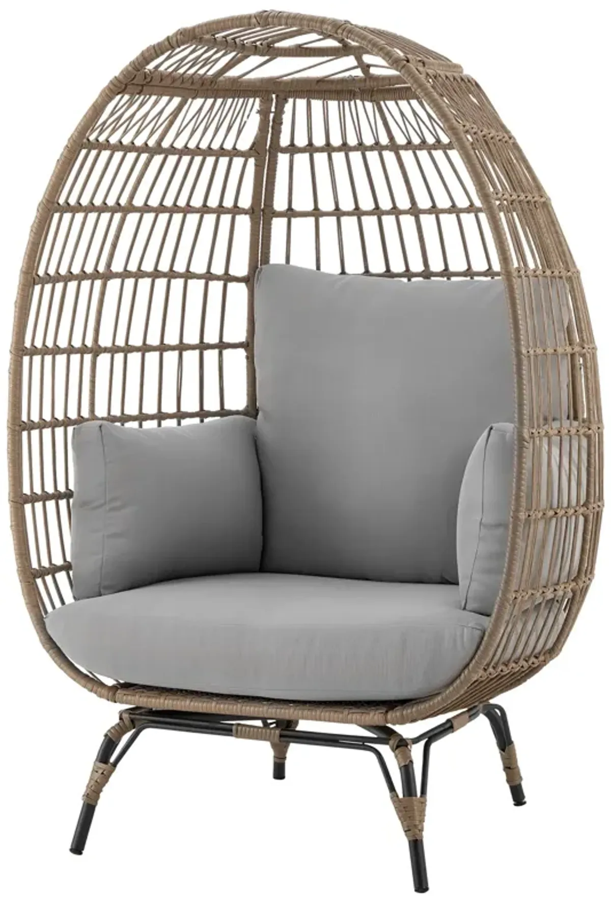 Spezia Gray Patio Egg Chair