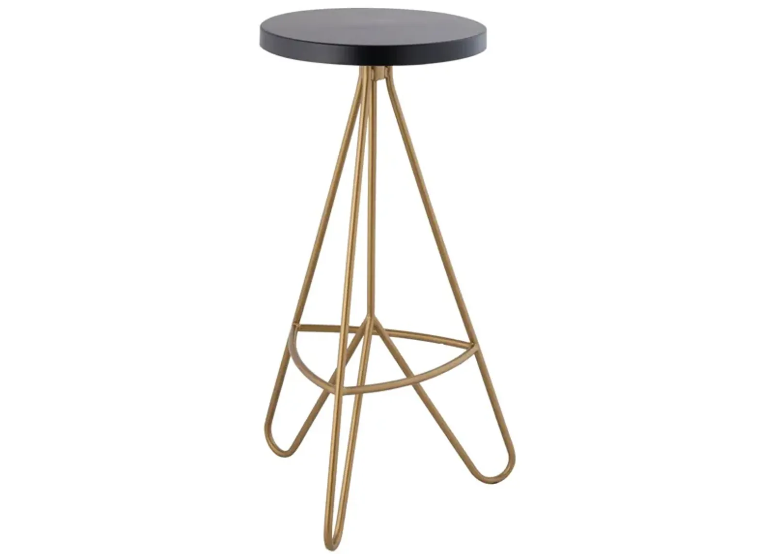 Trinity 30" Modern Industrial Iron Tripod Backless Bar Stool