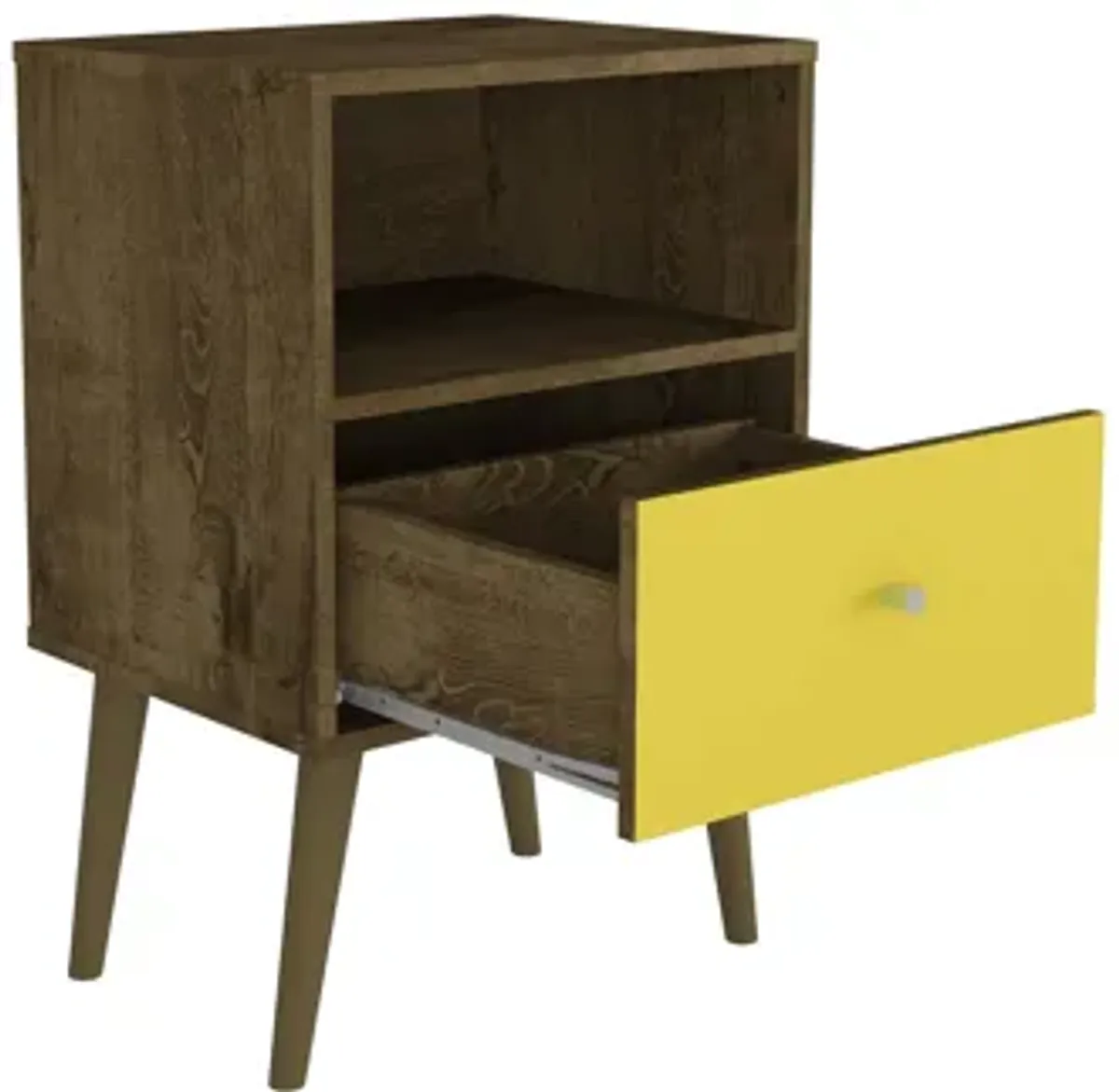 Liberty 1.0 Nightstand in Brown and Yellow