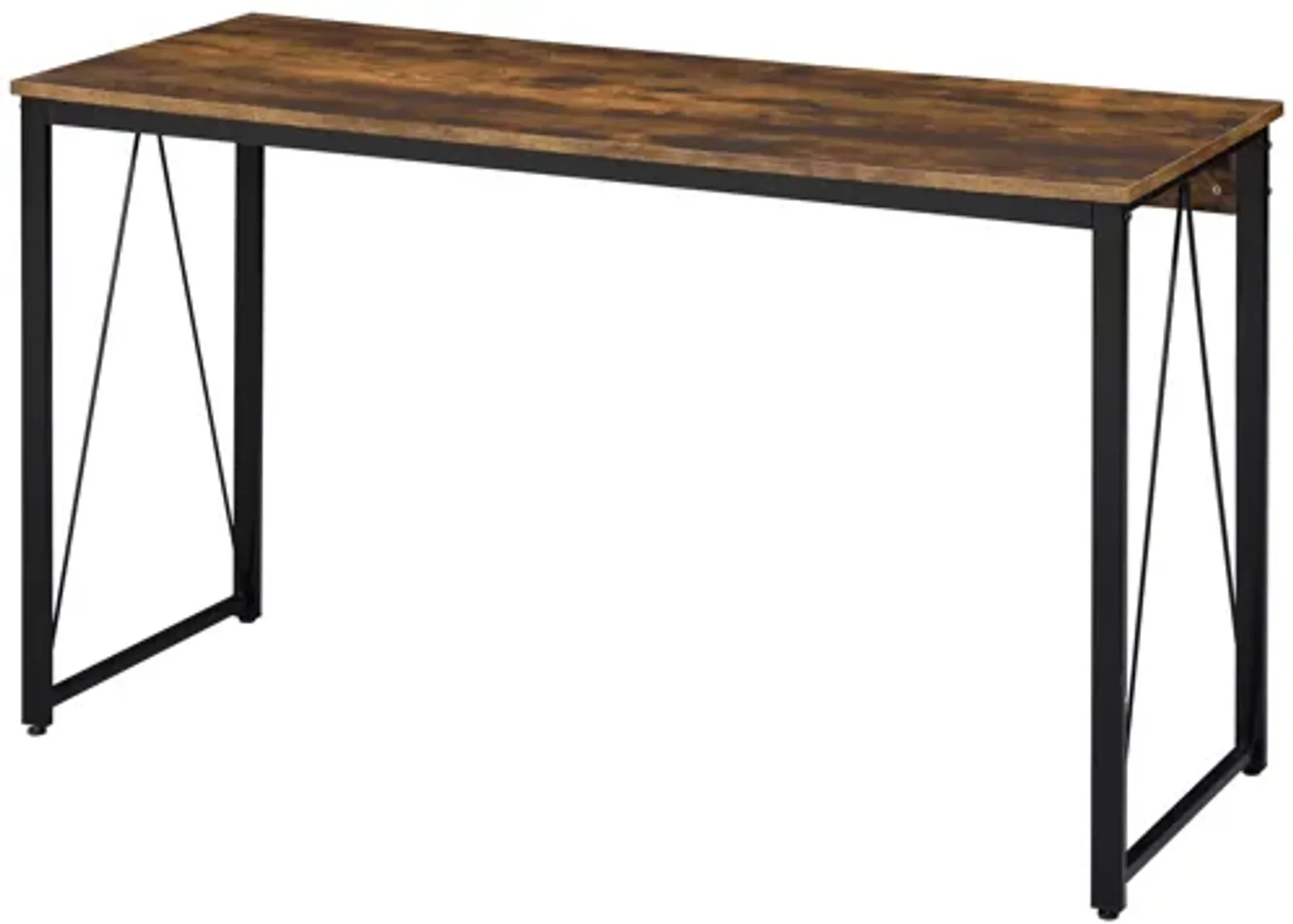 ACME Zaidin Writing Desk, Weathered Oak & Black Finish