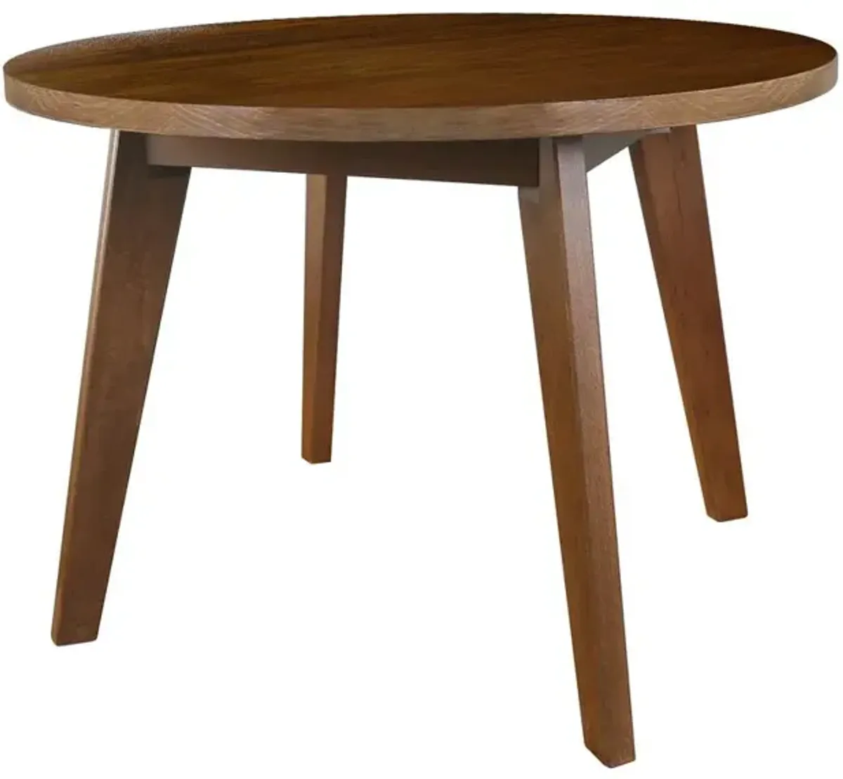 Genuine 24" Round Coffee Table with Solid American Gum - Walnut