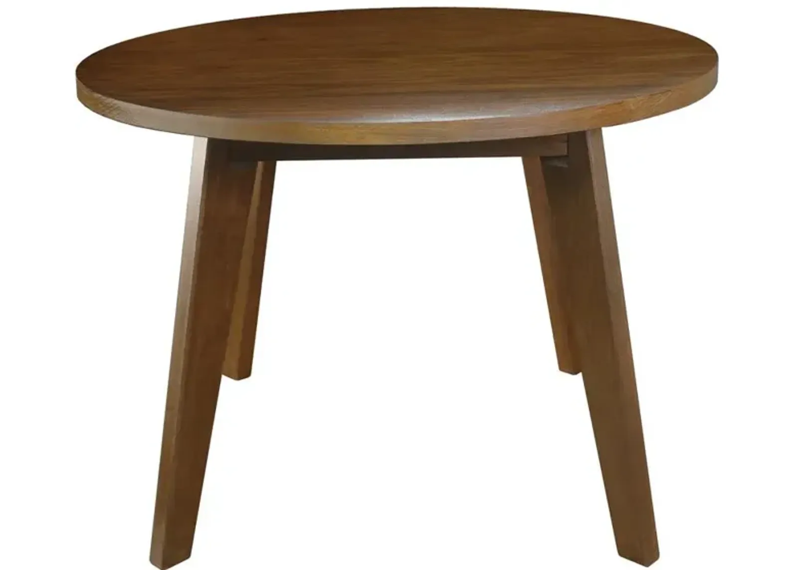 Genuine 24" Round Coffee Table with Solid American Gum - Walnut