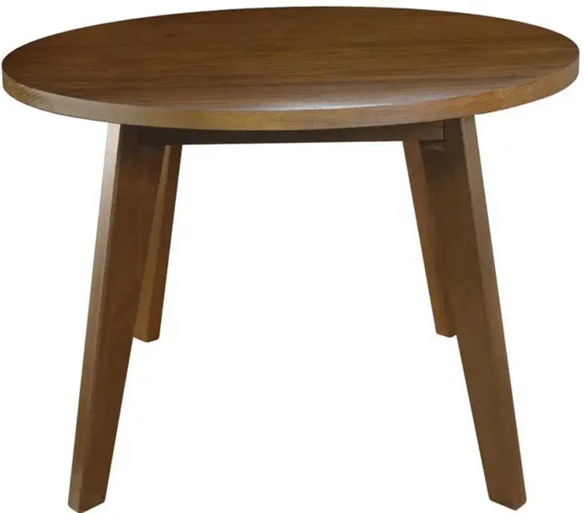 Genuine 24" Round Coffee Table with Solid American Gum - Walnut