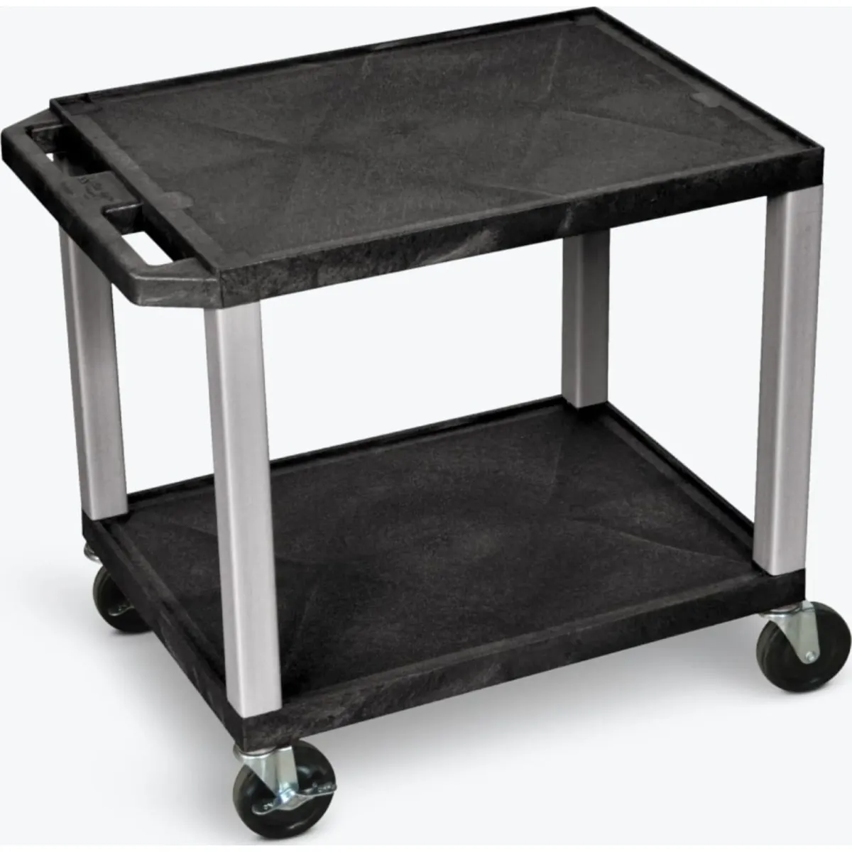 H.Wilson Tuffy Black 2 Shelf AV Cart