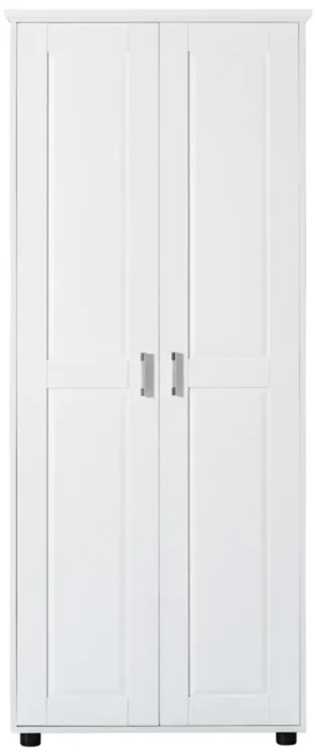 White Storage Cabinet with Two Doors for Bathroom