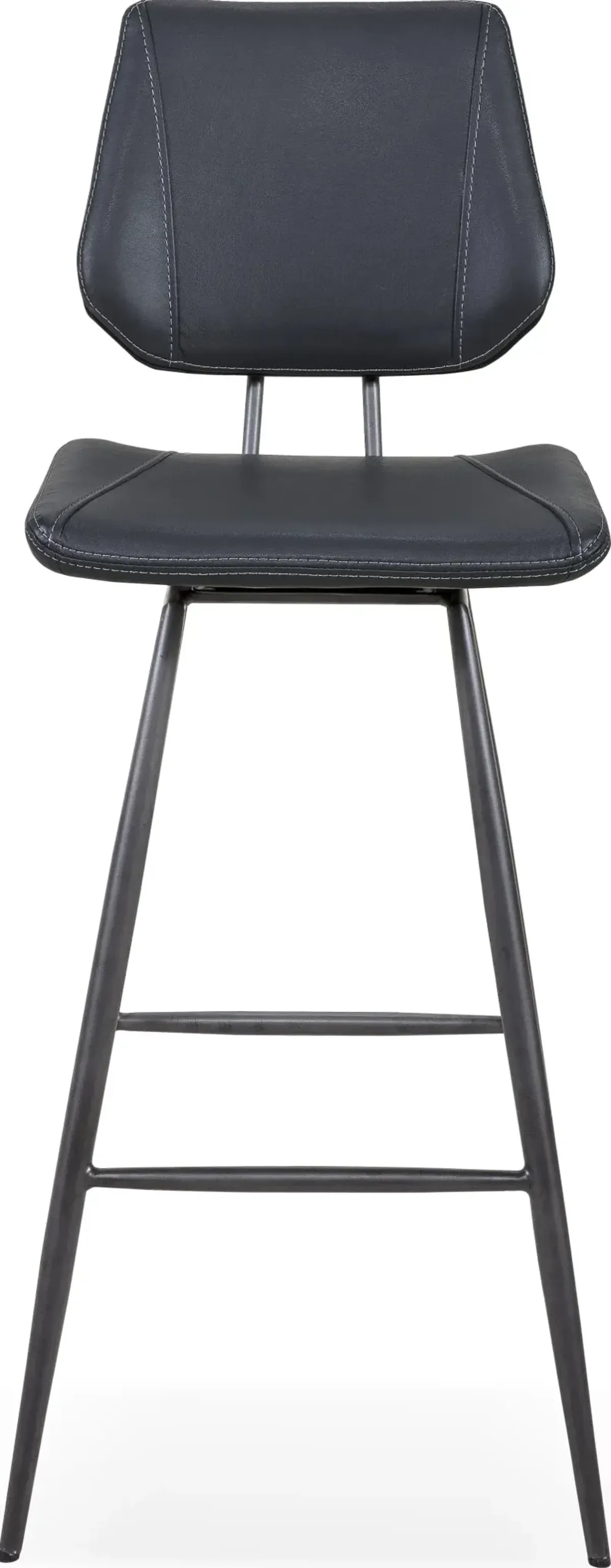 Vinson Modern Swivel Bar Stool in Cobalt - Set of 2