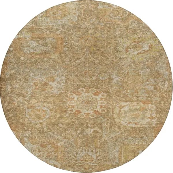 Tabrook RB10 Khaki 8' Round Rug