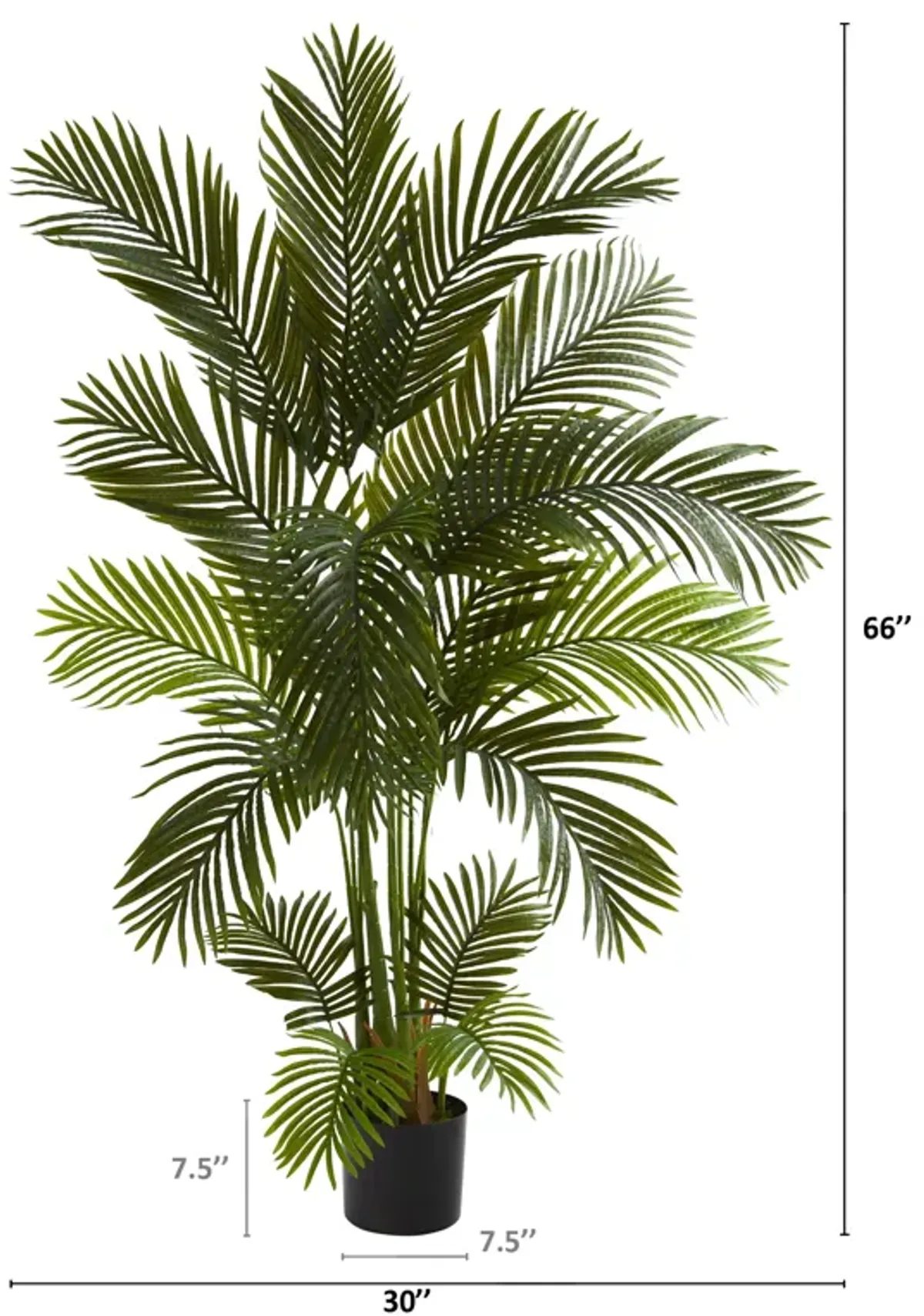 HomPlanti 5.5 Feet Areca Palm Artificial Tree