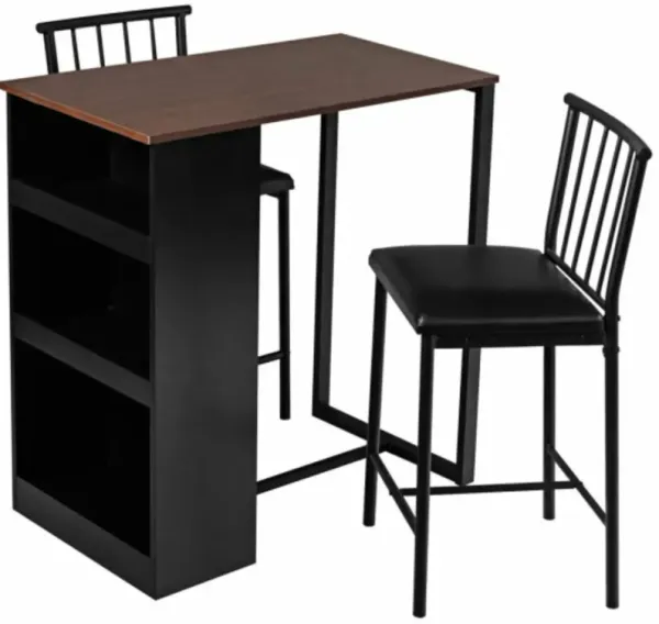3 Piece Counter Height Pub Dining Set