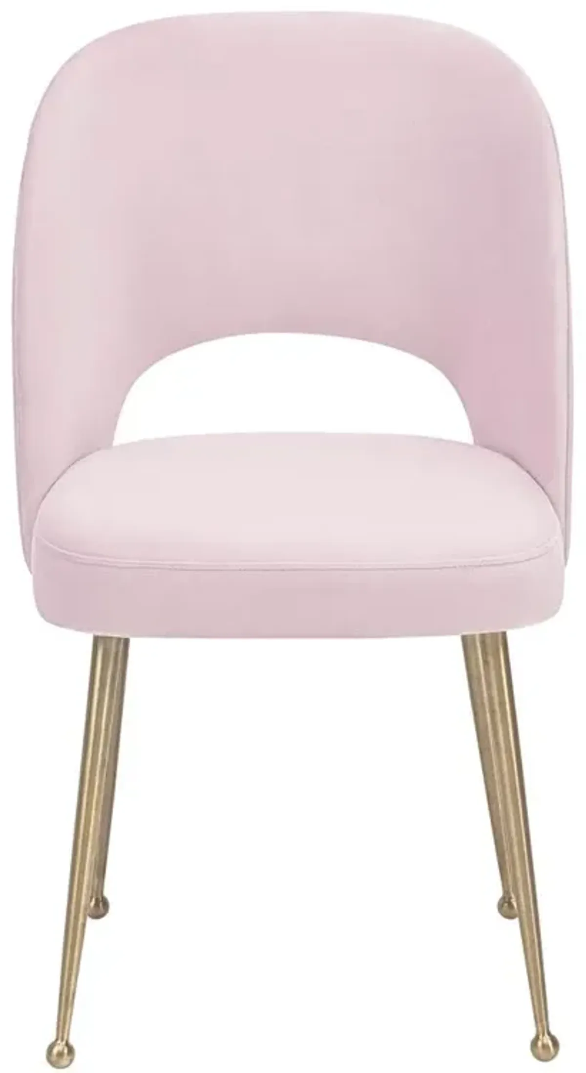 Belen Kox Mid Century Modern Blush Velvet Chair, Belen Kox