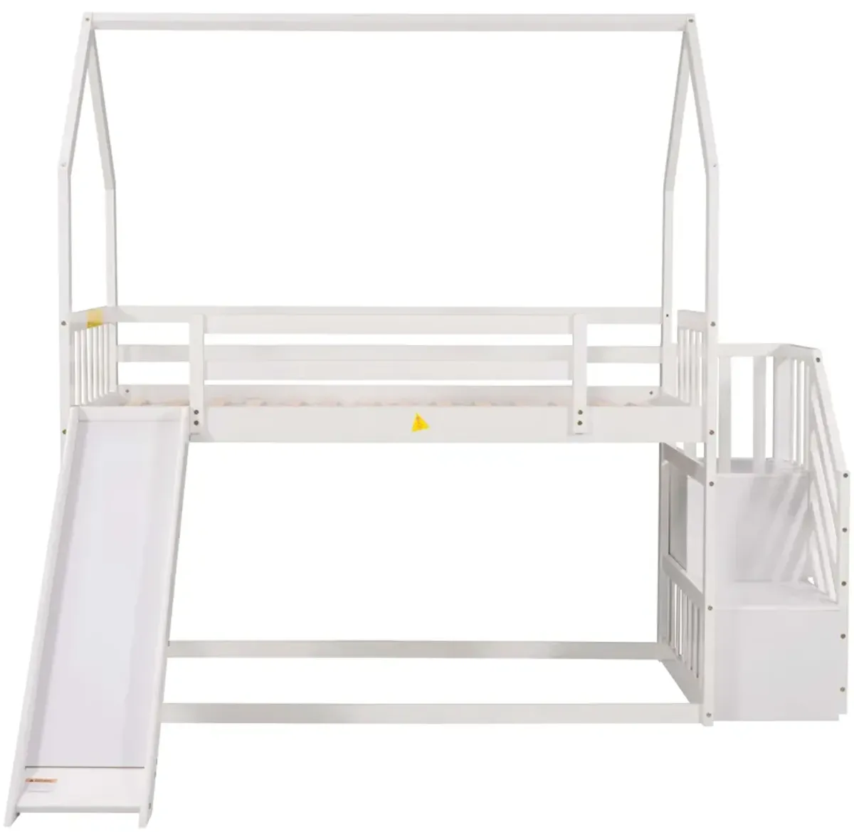 Merax House Bunk Bed with Slide