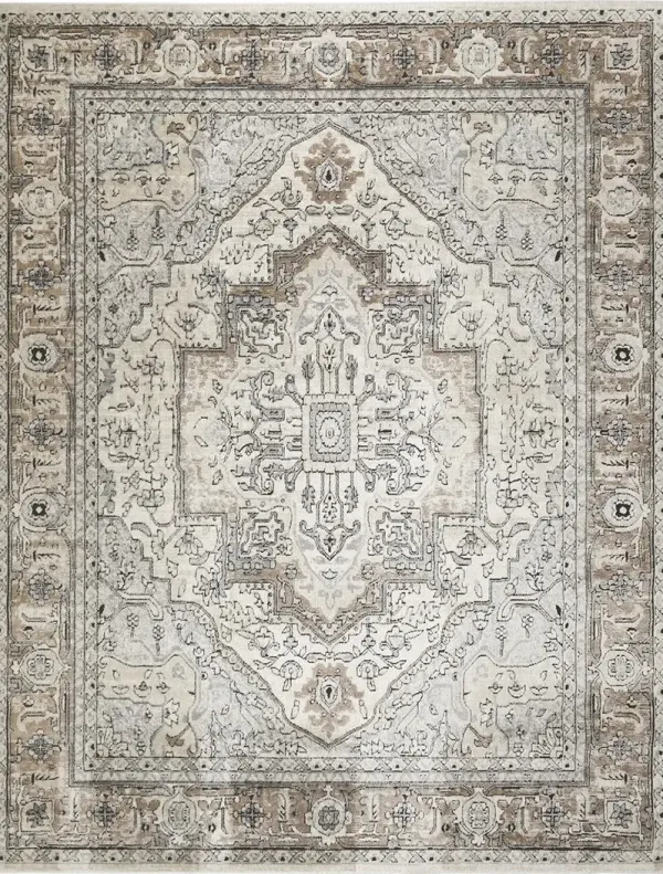 Quarry QUA18 Ivory/Gray/Taupe 7'10" x 9'10" Rug