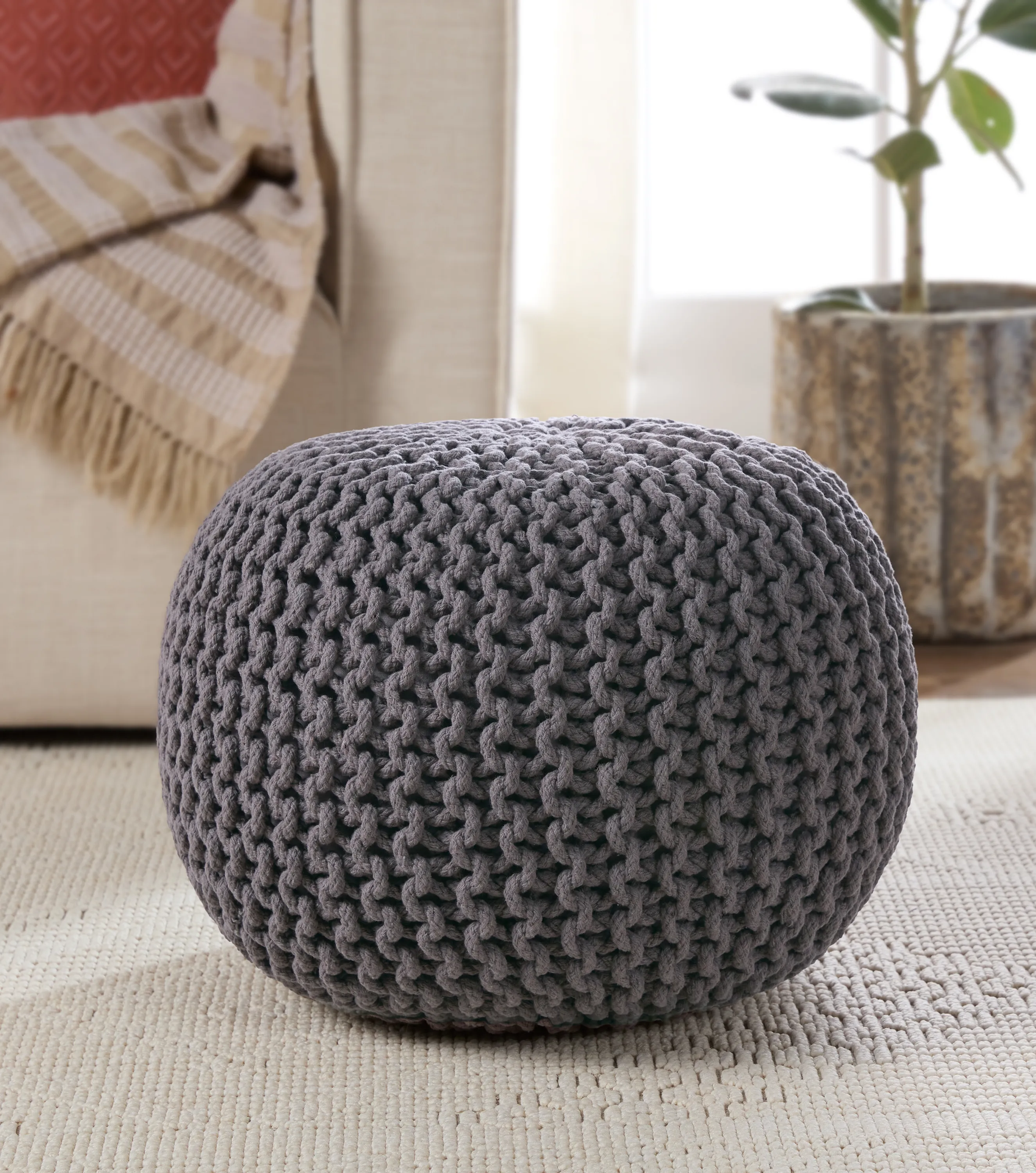 SPECTRUM POUF Steel Gray