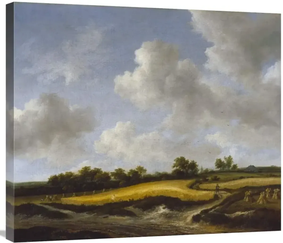 Landscape with a Wheatfield-Canvas Art-30x26.1