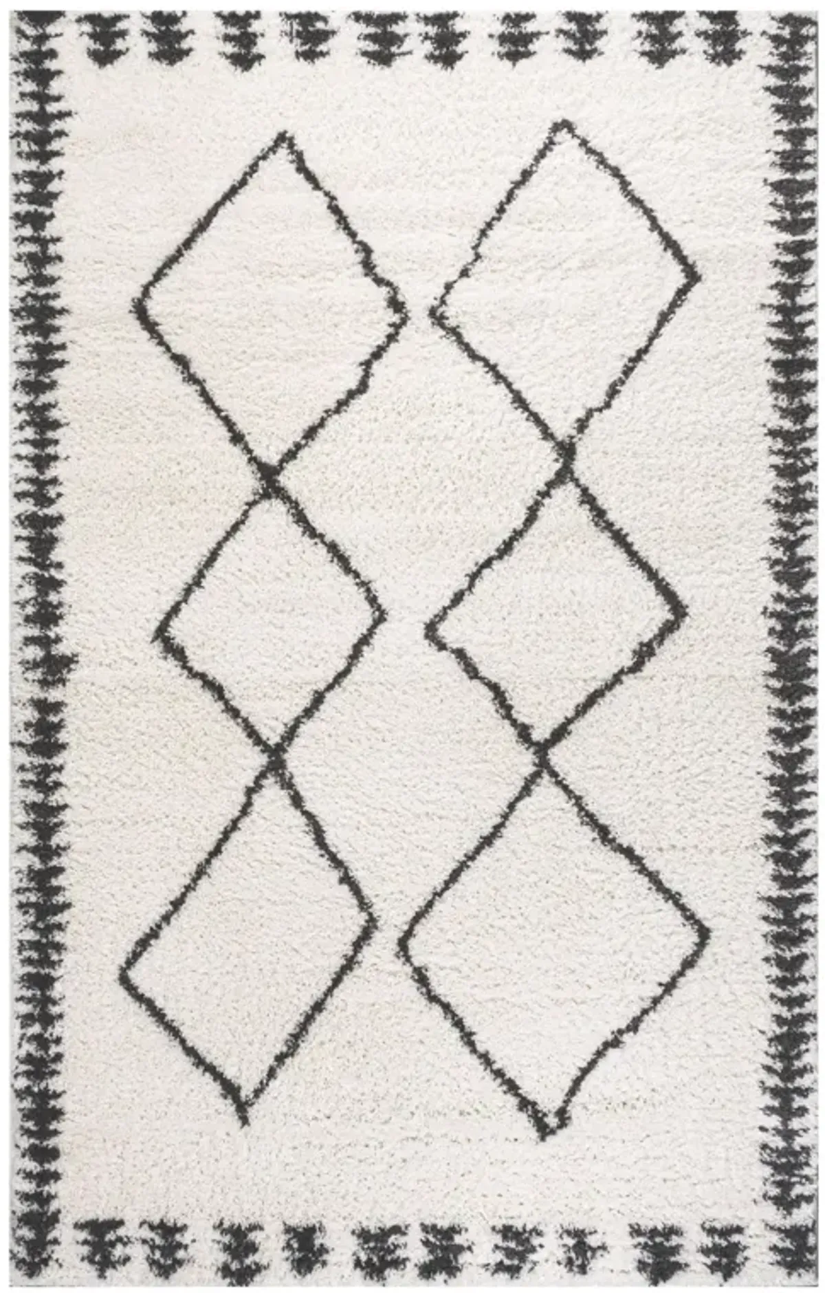 Calvia Moroccan Diamond Shag Area Rug