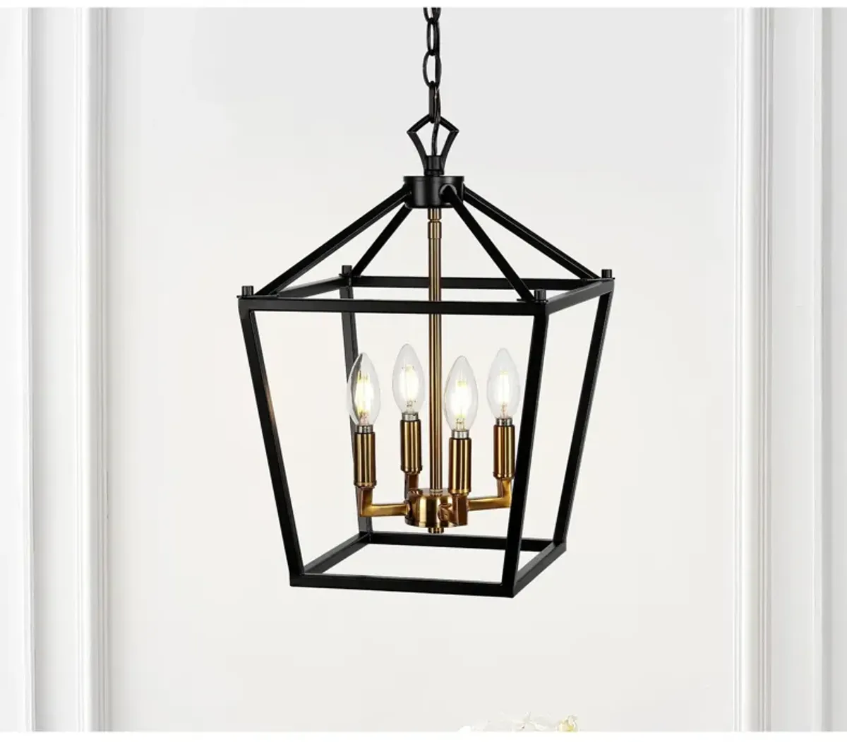 PagodaBulb Lantern Metal LED Pendant